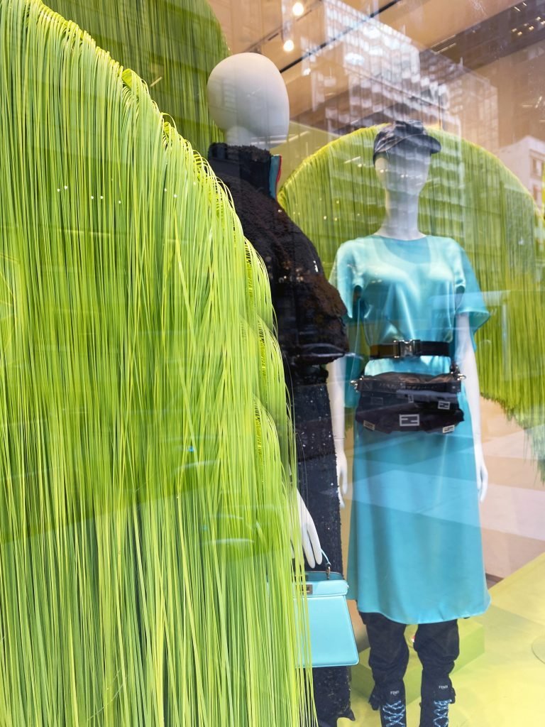 These Neon green palm trees were created for the Fendi Holiday Windows 2022. We produced these for numerous locations around New York, including the Fendi Flagship store on 5th Avenue.